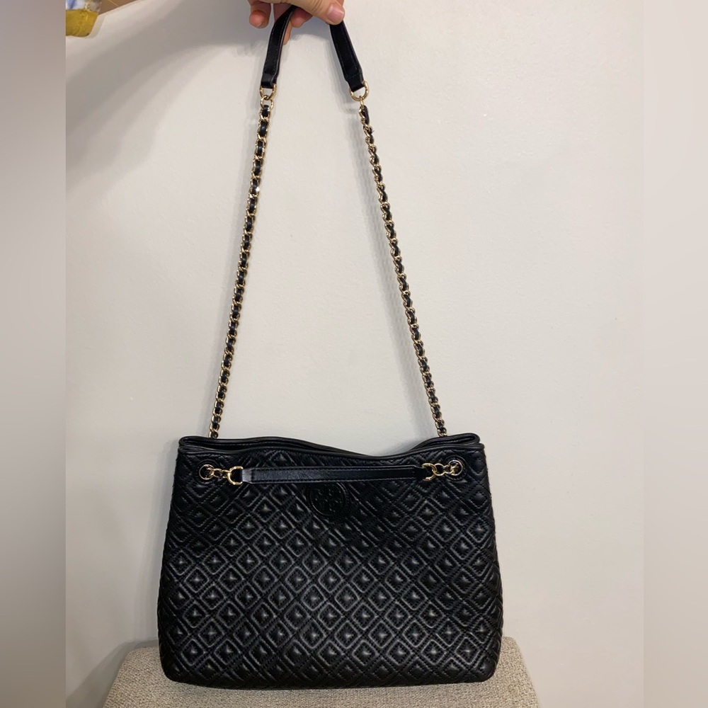 💯Tory Burch Marion Chain Slouchy Tote - Picture 10 of 15